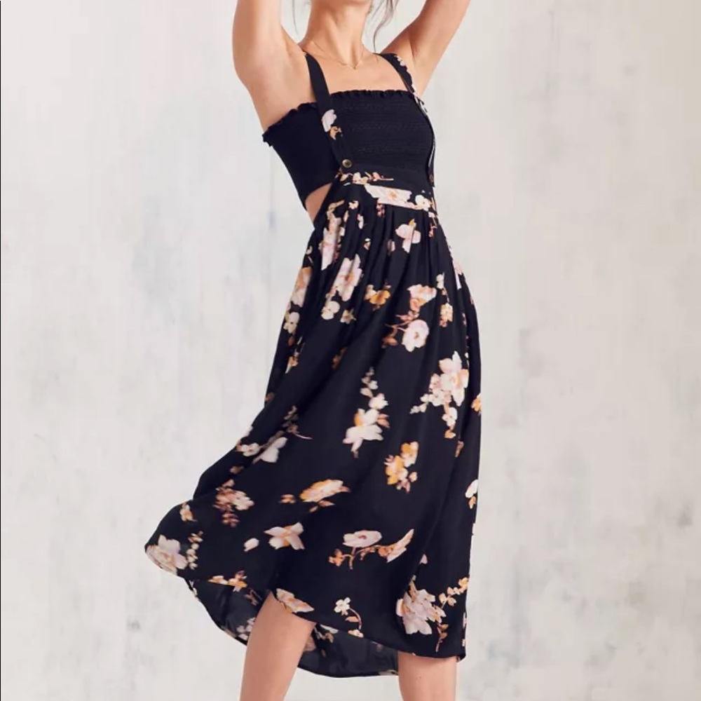 NEW! Kimchi Blue | Urban Outfitters - floral suspender skirt